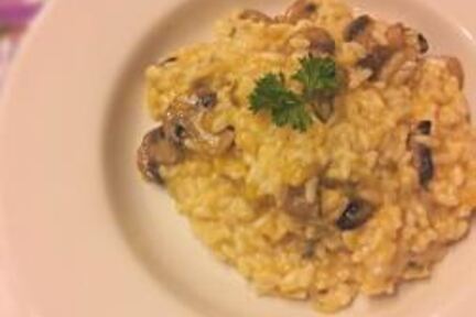 Ризотто с тыквой и грибами