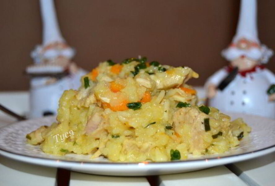 Ризотто с тыквой и индейкой