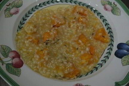 Ризотто с тыквой и вермутом