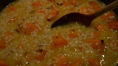 ризотто с тыквой и вермутом