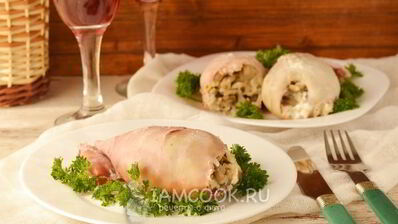 фаршированные кальмары в духовке