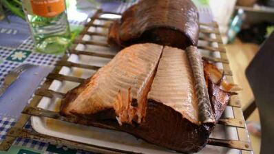 форель горячего копчения