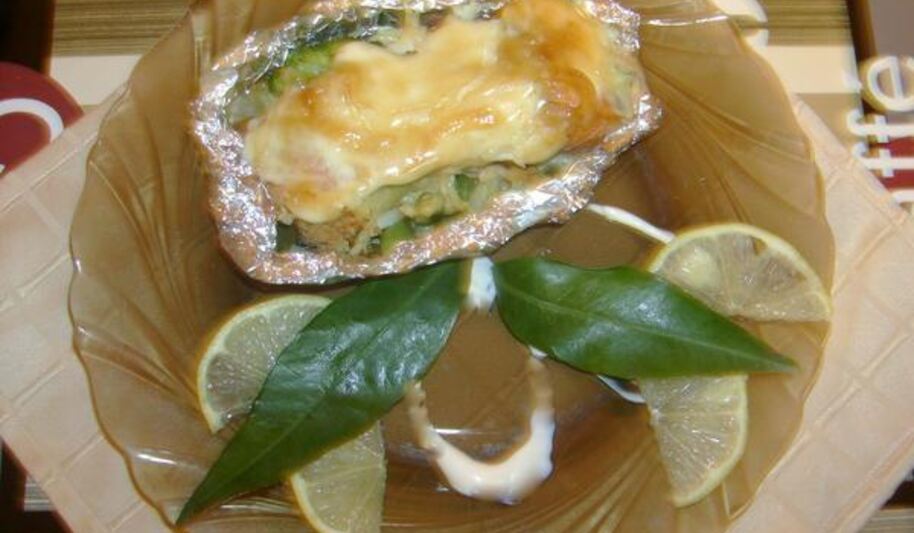 Рецепт форели с овощами, запеченная в фольге