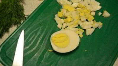 кальмары с сыром и яйцом