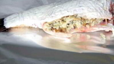 карп с рисом, запеченный в духовке