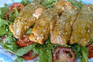 Лосось с кориандром