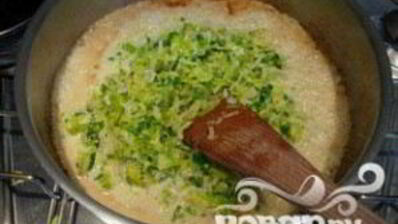 морские гребешки с фондю из лука-порея