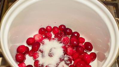 семга в клюквенном соусе