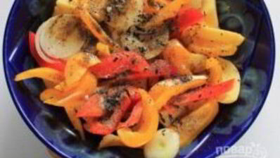 скумбрия в духовке с картошкой