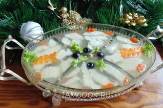 Судак заливной