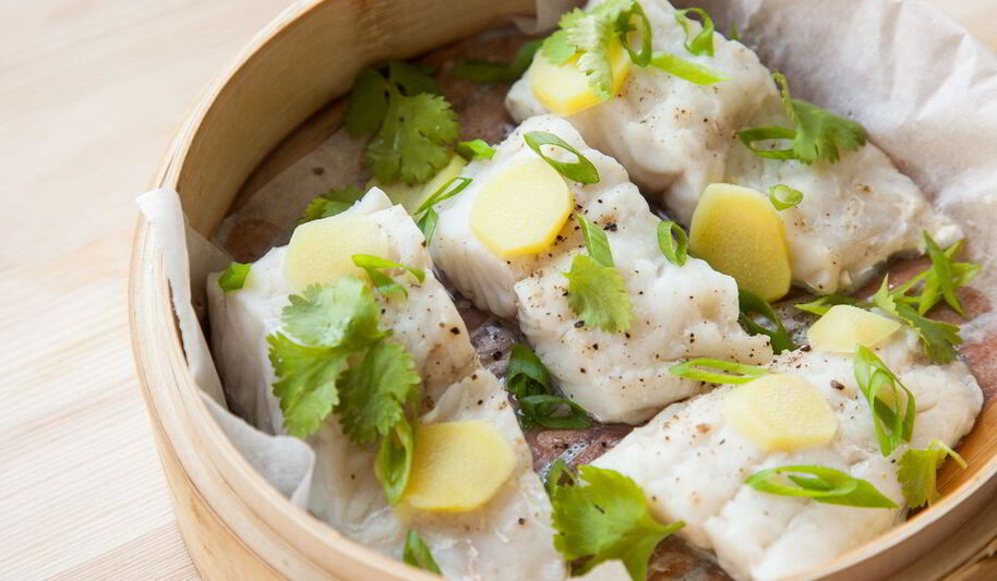 Рецепт трески с имбирем на пару