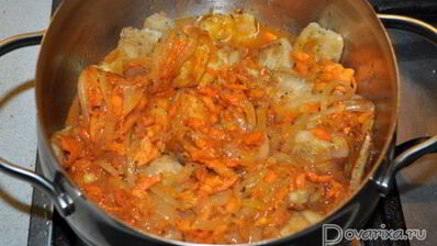 тушеное филе тилапии