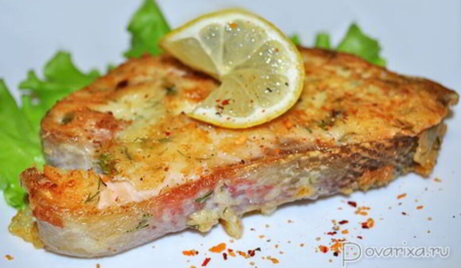 Рецепт жареной кеты в сырном кляре