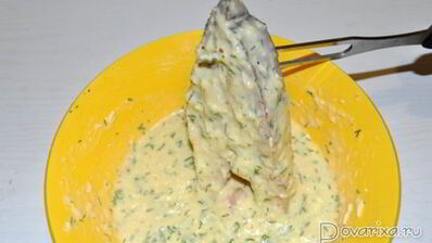 жареная кета в сырном кляре