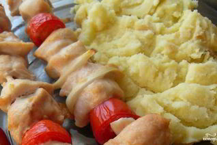 Куриный шашлык в духовке