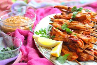 Куриные шашлычки Сатай