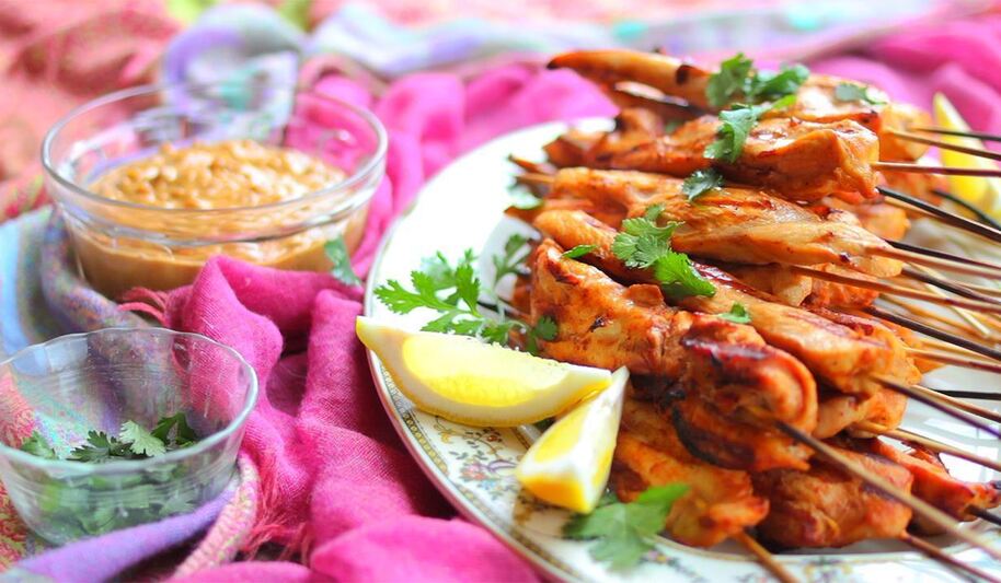 Рецепт куриных шашлычков сатай