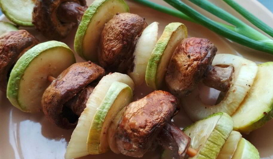 Рецепт шашлычков из грибов в духовке