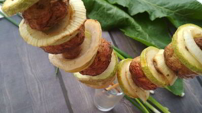 шашлычки из грибов в духовке