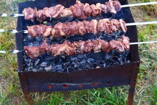 Шашлык из баранины в гранатовом соке