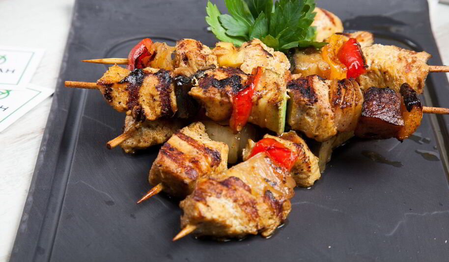 Рецепт шашлыка иза куриных грудка с овощами