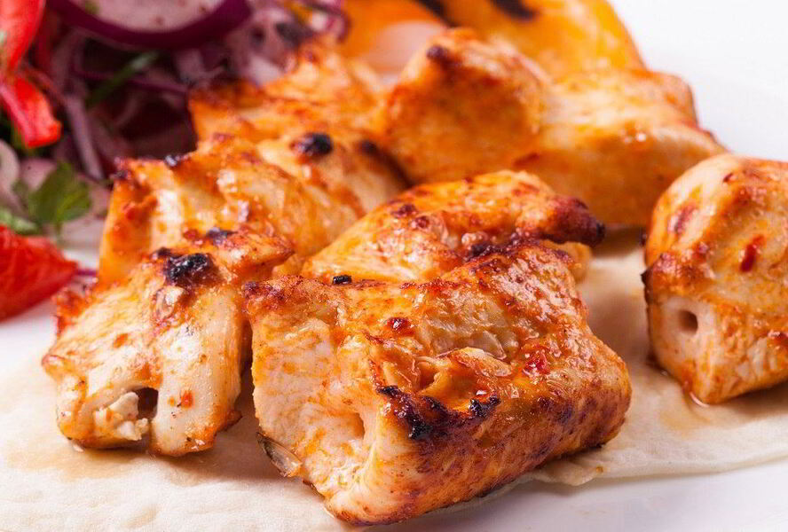 Шашлык из курицы на пиве