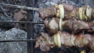 шашлык из телятины по-грузински