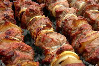 Шашлык из телятины по-узбекски