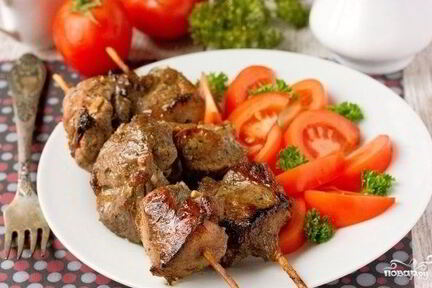 Шашлык на шпажках в духовке