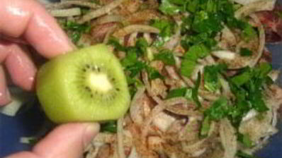 шашлык с киви