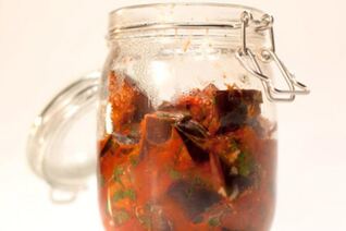 Закуска к шашлыку из баклажанов и сулугуни