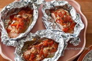 Рыбные стейки, запеченные в духовке и фольге