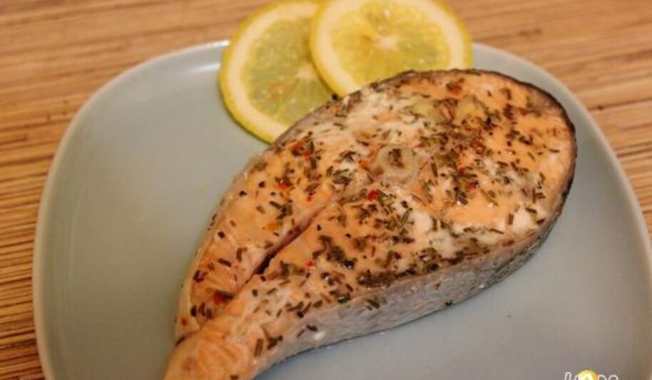 Рецепт стейка из лосося на пару