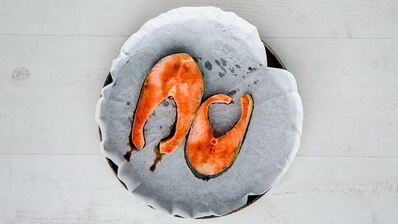 стейк из семги в глазури терияки