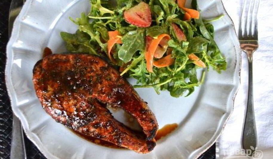 Рецепт стейка кеты