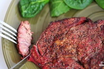 Стейк рибай на гриле