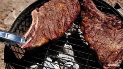 стейк рибай на гриле