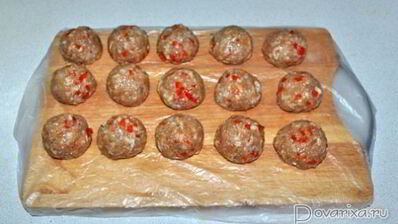 куриные тефтели со сладким перцем