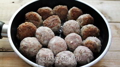 тефтели с гречкой и фаршем