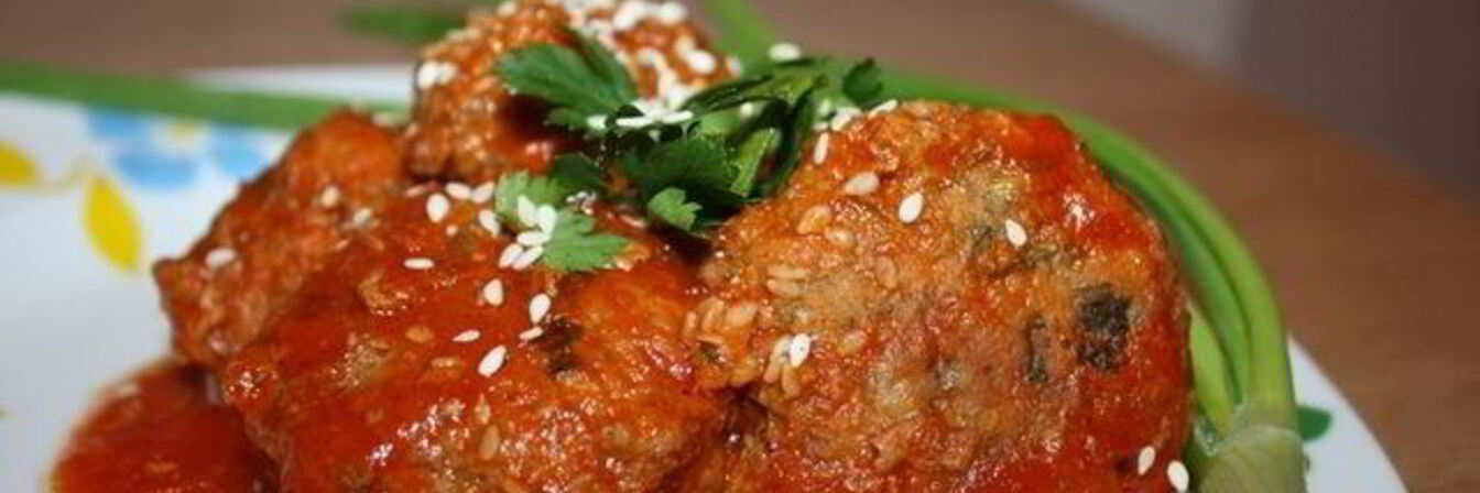 Тефтели с овощами в мультиварке