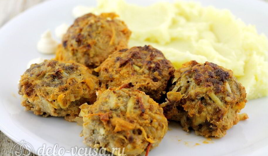 Рецепт тефтелей с рисом в духовке