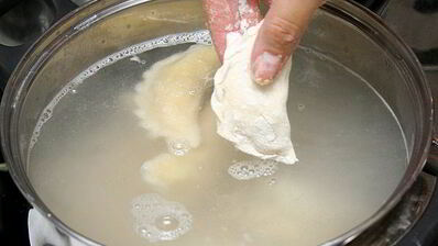 постные вареники с картошкой