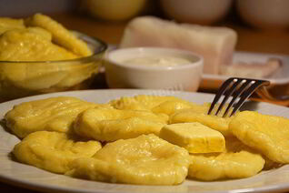 Простые и быстрые ленивые вареники с картофелем