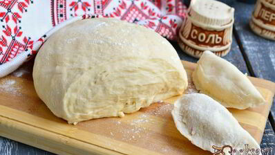 тесто на кефире для вареников