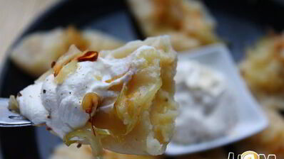 вареники с картошкой и жаренным луком