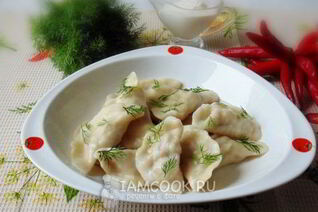 Вареники с отварным мясом