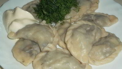 вареники с шампиньонами