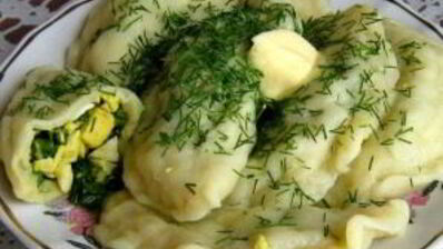 вареники со шпинатом