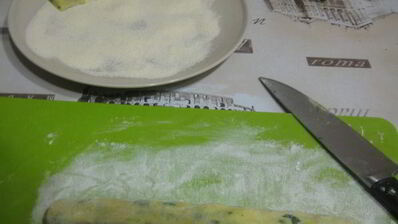 зеленые ньокки с руколой и масляным соусом