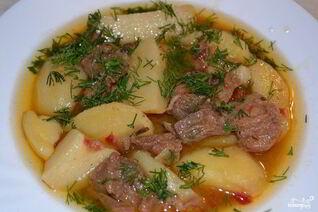 Жаркое из баранины с картофелем